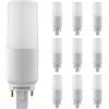 SEBSON Lampadina LED G24 7W (Equivalente a 50W) - 660lm Bianco Neutro 4000K Non Dimmerabile - Angolo di Diffusione 220° - Lampadina G24d universale 230V - Set da 10