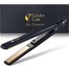 Golden Curl Piastra per Capelli Golden Curl - 5 Anni di Tranquillità - Piastra Professionale 2 in 1 per Lisciare e Arricciare i Capelli - Ferro Hair Straightener Lisciante e a Onde (829 Oro)