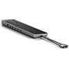SATECHI Docking Station USB C Dual e Supporto 10 in 1 con Alloggiamento SSD SATA/NVMe, 2x HDMI 4K, DisplayPort, Ricarica PD 75W, Ethernet, USB-A/USB-C 10Gbps - per MacBook Air/Pro/Neo