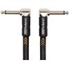 Roland Cavo Patch/Pedale Black Series—Connettori ad Angolo Retto da 1/4", Lunghezza 15 cm/6 Pollici - Ric-Bpc