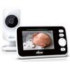 CHICCO Baby Monitor Video Deluxe Telecamera per Neonati Wireless con Melodie Suoni Bianchi e Visione Notturna colore Bianco e Nero