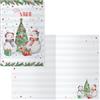 DOHE - Biglietti d'auguri natalizi - Confezione da 6 pezzi - Dimensioni: 11,5 x 17 cm (chiuso) - Include busta per riporre il biglietto - Modello Snowman