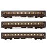 HORNBY HR4326 FS SET 3 CARROZZE LIVREA CASTANO/ISABELLA