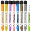 OFFCUP Pennarelli Lavagna Bianca, 8pcs Whiteboard Markers, pennarello cancellabile Marcatore Cancellabile Erase Marker Punta Fine Fornitura Cancelleria Scuola e Ufficio (C)