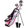 Precise X7 Junior, set completo di mazze da golf per bambini, 3 anni, ragazzi e ragazze, mano destra e sinistra, rosa 9-12 anni, mano sinistra