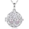 EUDORA Harmony Ball EUDORA Collana per Gravidanza con Sfera dell'Armonia per Donne, Ciondolo Albero della Vita Chiamatore di Angeli Campana dei Desideri Regalo di Gioielli con Sfera del Messico, 45 + 30
