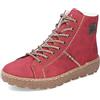 Rieker Donna Sneaker N1022, Signora Sneaker Basse,Soletta Removibile,Scarpa Bassa,Scarpe da Strada,Tempo Libero,Sportivo,Rosso (Rot / 33),36 EU / 3.5 UK