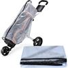 Wincal Copertura Antipioggia per Borsa da Golf - Impermeabile per Carrello All'aperto, Protezione Portatile