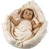 DRW Figura di Gesù Sdraiato su Ali in Resina Dipinto a Mano 9x11x5 cm