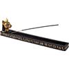 DRW Supporto bruciatore Incenso in Resina con Bastet in Resina Dipinto a Mano 30x4x7 cm