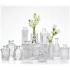 CUCUMI Set di 12 vasi in vetro, piccoli vasi per centrotavola, vasi per fiori sfusi per decorazioni rustiche per matrimoni, casa, tavoli