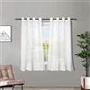 Melodieux Voile Tende per Interni per Camera da Letto Soggiorno sara Bianco, 140 x 137 cm