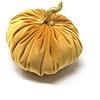 Declea Zucca Decorativa in Velluto Decorazione Autunnale tavola Camino e casa, Cuscino a Forma di Zucca in Velluto Morbido Realizzato a Mano, Arancio