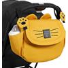 SUNVENO Borsa per pannolini per gatti grande capacità mamma borsa da viaggio maternità universale bambino passeggino borse organizer (giallo)