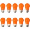 Jiotouhu Lampadine LED E27,300LM,Lampadina LED a Globo A50 Attacco E27, 3W equivalenti 30W, per Esterni, Patio, Feste, Natale,Nozze,confezione da 10 pezzi, Arancione