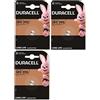 Duracell 3X Duracell 389/390 SR1130 Con Ossido D'Argento (3 Blister Da 1 Batteria) 3 Pile