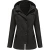 Generic Windbreaker, giacca a vento da donna, leggera, impermeabile, impermeabile, antivento, per attività all'aria aperta, impermeabile, da donna, traspirante, giacca sportiva, Nero , L