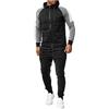 Generic Tute Uomo Felpa Con Cappuccio Pantaloni Lunghi Per Bodybuilding Set Inverno Activewear 2 Pezzi Classica Palestra Completino Maniche Lungo Sportiva Tuta