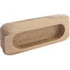 ALLES IM GRIFF Maniglia Horkos larghezza 107 mm, porta scorrevole in legno, manico in legno di quercia grezza