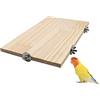 Dnoifne Piattaforma per Uccelli di Grandi Dimensioni 35 x 20 cm, Piattaforma in Legno Naturale per Arrampicata, Accessori per Gabbie di Piccoli Animali adatti a Pappagalli, Cocorite, Cacatua, Ratti, Criceti