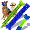 Retoo Giocattolo da masticare per cani di piccola taglia, in gomma dura, ultra resistente, per cani di piccola taglia, forma ossa, pulizia dei denti, spazzolino per cani, spazzolin 23 cm lunghezza