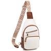 VX VONXURY Zaino Monospalla Sling Donna, Borsa a tracolla Piccolo, Multiuso Marsupi a Tracolla in Pelle PU con Tracolla Regolabile Nero
