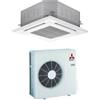 Mitsubishi Climatizzatore Monosplit a Cassetta 90x90 PLA-SM100EA+PUZ-SM100YKA-T 34000 btu Trifase Inverter R-32 Wi-Fi Opt Classe ,