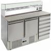 FORCOLD Banco pizza 2 porte e cassettiera - Vetrina - cm 142 x 70 x 145.5 h
