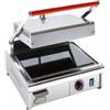 D.L. SERVICE Piastra elettrica vetroceramica piano liscio e coperchio rigato cm 25 x 25