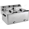 D.L. SERVICE Friggitrice elettrica - Capacità lt 7+7 - Cm 54 x 42 x 38 h