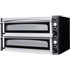 PRISMAFOOD Forno elettrico 6+6 pizze - Camera tutta refrattaria - cm 100 x 130 x 74,5 h Monofase