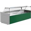 D.L. SERVICE Banco alimentare - Frontale basso - Ventilato - Vetri dritti - cm 248 x 114 x 112.6 h