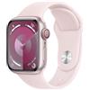 Apple Smartwatch Apple Watch Series 9 GPS + Cellular 41mm Cassa in alluminio con cinturino sportivo S/M Rosa confetto [MRHY3QL/A]