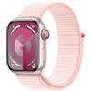 Apple Smartwatch Apple Watch Series 9 GPS + Cellular 45mm Cassa in alluminio con cinturino Sport loop Rosa confetto [MRMM3QL/A]