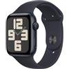 Apple Smartwatch Apple Watch SE GPS 44mm Cassa in alluminio con cinturino sportivo S/M Mezzanotte [MRE73QL/A]