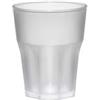 WAF Drink rox Frost opaco traspar. Bicchiere 290ml PP base ottagonale FM/64 (minimo 15 pezzi)