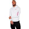 Alpha Industries Back Print Hoody Uomo Felpa con Cappuccio, White