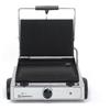 SAMMIC Piastra in ghisa con piano liscio e coperchio rigato - cm 36.5 x 22.5