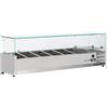 COOL HEAD Vetrina porta ingredienti con vetro da 6 x GN1/4