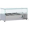 COOL HEAD Vetrina porta ingredienti da 2 x GN1/3 + 1 x GN1/2 - Vetro