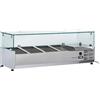 COOL HEAD Vetrina porta ingredienti da 3 x GN1/3 + 1 x GN1/2 - Vetro