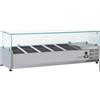 COOL HEAD Vetrina porta ingredienti da 5 x GN1/3 - Vetro