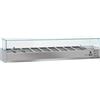 COOL HEAD Vetrina porta ingredienti da 9 x GN1/3 - Vetro