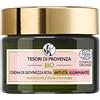 Tesori di Provenza Crema Viso Rosa Bio, Anti-età e Illuminante, Per Rughe Levigate e Pelle più Morbida, Con Olio d'Oliva BIO della Provenza, 50 ml