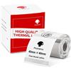 Phomemo Rotonda Etichetta trasparente M110 Etichetta Autoadesiva Rotonda,1.57''x1.57''(40x40mm),per Phomemo M110 M120 M220 M221 M108 M200 M100 M150 M250 M260 Etichettatrice,180 etichette/rotoli