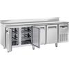 COOL HEAD Tavolo refrigerato - Alzatina - N. 4 porte - cm 225 x 60 x 95 h