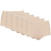 Playtex Slip Cotone Elasticizzato Pack Donna x6, Bianco, 4/L