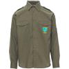Camicia Uomo Manica Lunga Cotone Con Spalline Gradi Paracadutisti Folgore Parà