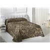 VIALMAN Copriletto Bouti Leggero Sofia 29 con Motivo Cachemire per Letto Singolo da 90 cm | Copriletto Cachemire 90 | Copriletto Paisley 180 x 270 cm, Colore Marrone
