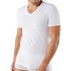 Intimitaly 3 T-Shirt Uomo Scollo V e Girocollo Cotone Magliette Intime Uomo Underwear Bianche Colorate Maniche Corte (S, 3 Bianche (Scollo V))